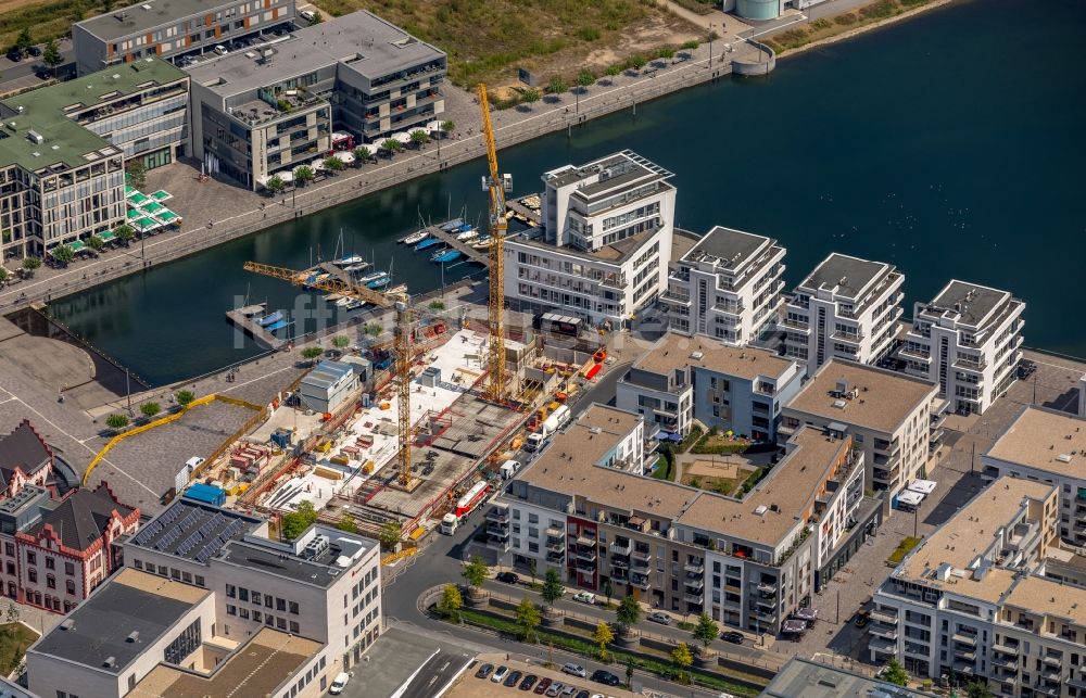 Luftaufnahme Dortmund - Neubau eines Büro- und Geschäftshauses Kontor am Kai Am Kai in Dortmund im Bundesland Nordrhein-Westfalen, Deutschland