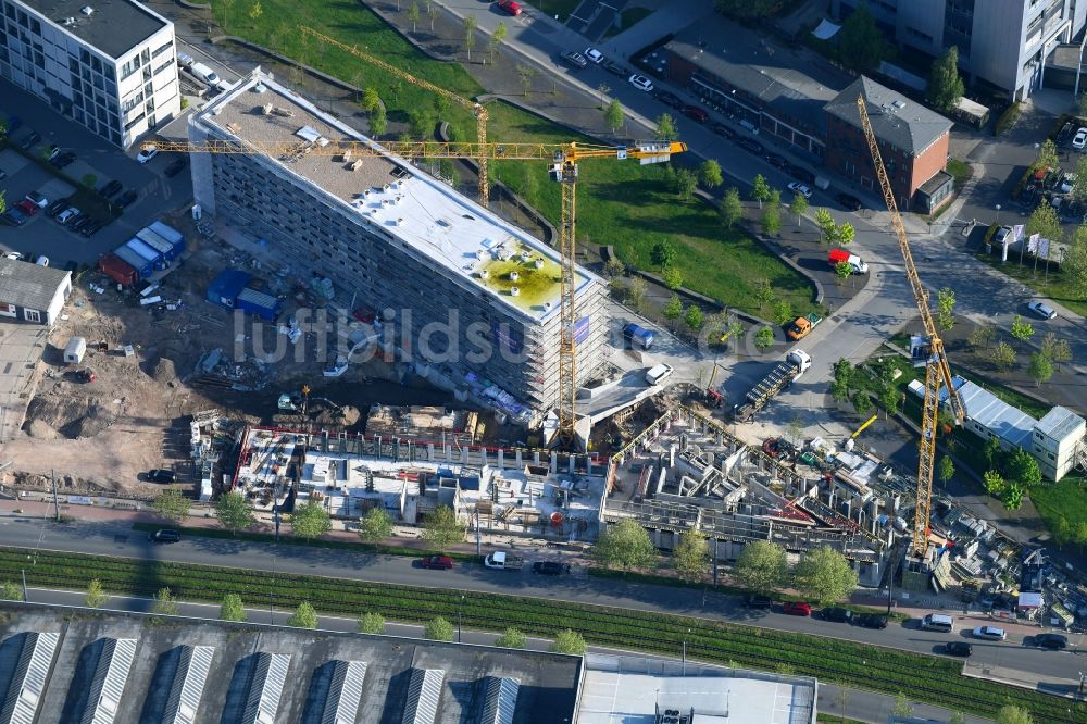 Luftbild Bremen - Neubau eines Büro- und Geschäftshauses Auf der Muggenburg in Bremen, Deutschland