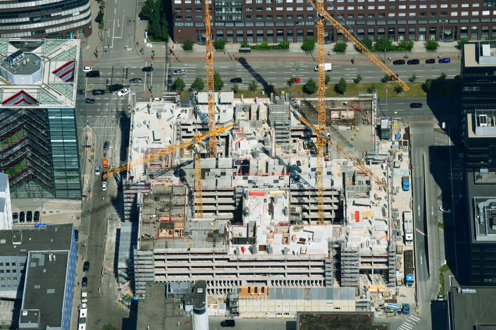 Luftbild Hamburg - Neubau eines Büro- und Geschäftshauses der Olympus Campus in Hamburg, Deutschland