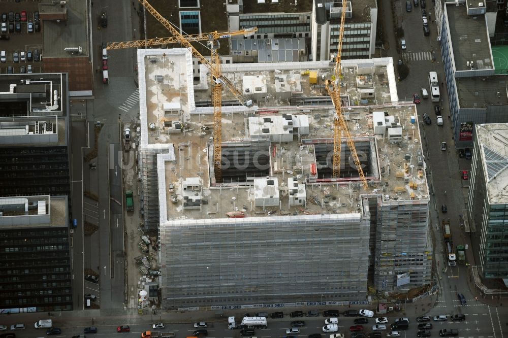 Luftaufnahme Hamburg - Neubau eines Büro- und Geschäftshauses der Olympus Campus in Hamburg, Deutschland