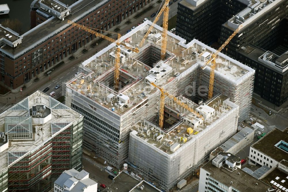 Luftaufnahme Hamburg - Neubau eines Büro- und Geschäftshauses der Olympus Campus in Hamburg, Deutschland