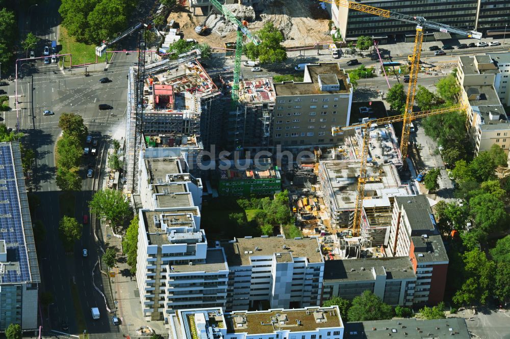 Luftaufnahme Berlin - Neubau eines Büro- und Geschäftshauses im Ortsteil Tiergarten in Berlin, Deutschland