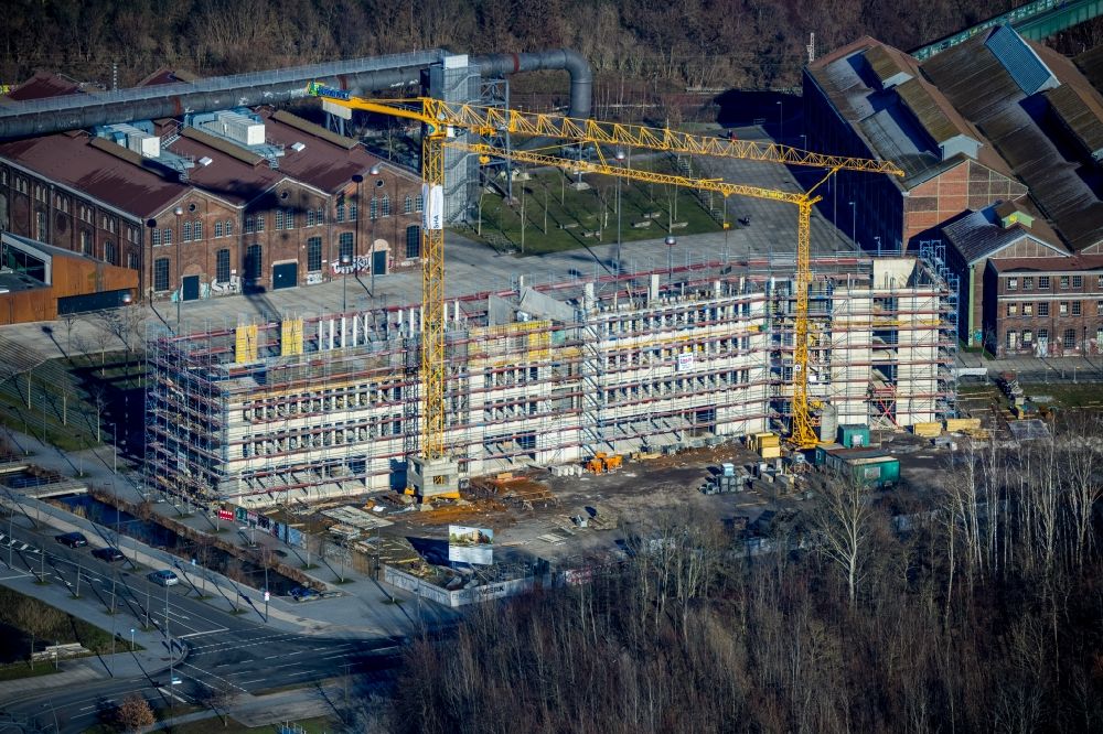 Luftbild Dortmund - Neubau eines Büro- und Geschäftshauses Phoenixwerk BT II Dortmund im Ortsteil Hörde in Dortmund im Bundesland Nordrhein-Westfalen, Deutschland