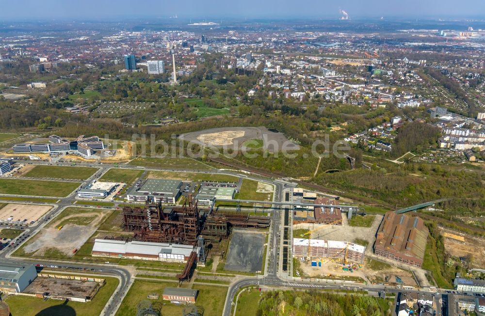 Luftbild Dortmund - Neubau eines Büro- und Geschäftshauses Phoenixwerk BT II Dortmund im Ortsteil Hörde in Dortmund im Bundesland Nordrhein-Westfalen, Deutschland