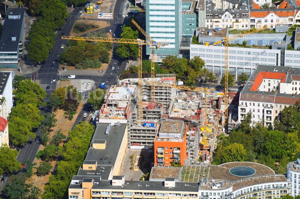 Luftbild Berlin - Neubau eines Büro- und Geschäftshauses Quartier Bundesallee in Berlin, Deutschland