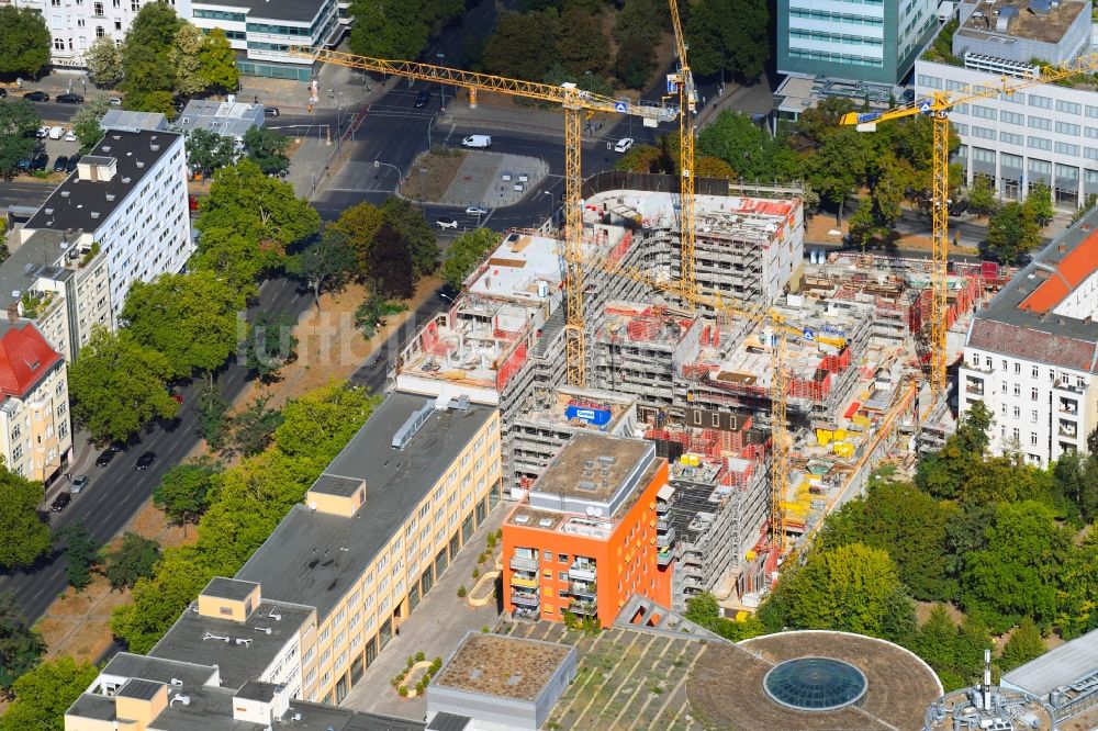 Luftbild Berlin - Neubau eines Büro- und Geschäftshauses Quartier Bundesallee in Berlin, Deutschland