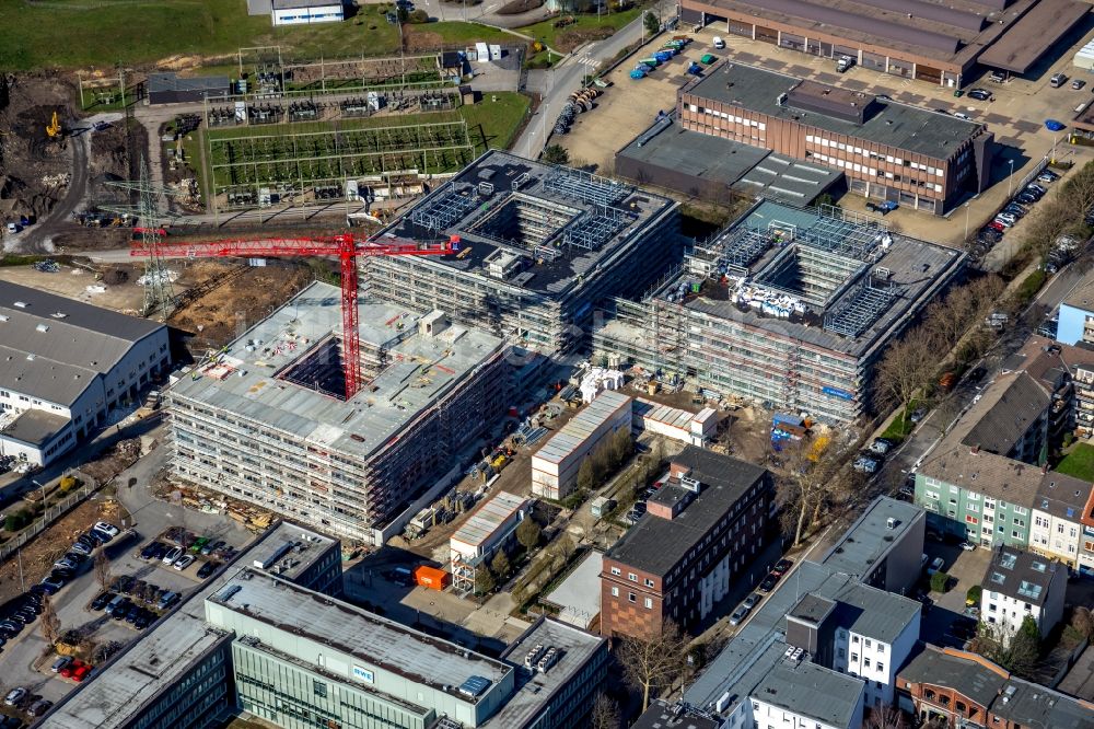 Essen Aus Der Vogelperspektive Neubau Eines Büro Und Geschäftshauses Rwe Campus In Essen Im 7732