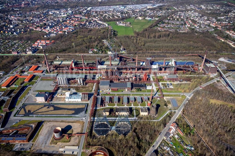 Luftaufnahme Essen - Neubau eines Büro- und Geschäftshauses RWE Campus in Essen im Ortsteil Nordviertel im Bundesland Nordrhein-Westfalen, Deutschland