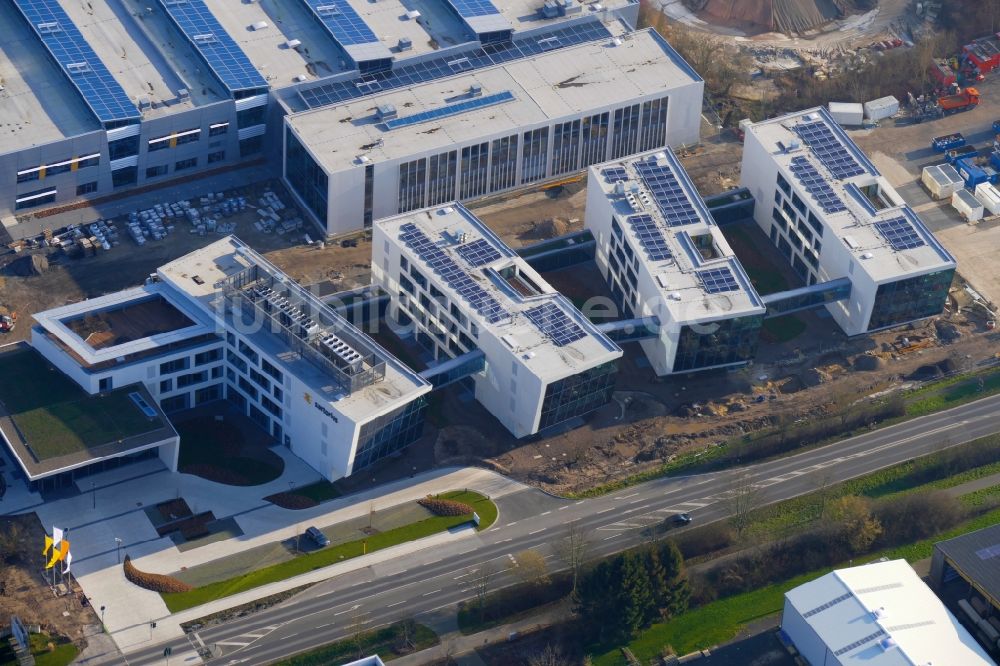 Luftaufnahme Göttingen - Neubau eines Büro- und Geschäftshauses Sartorius-Campus in Göttingen im Bundesland Niedersachsen, Deutschland