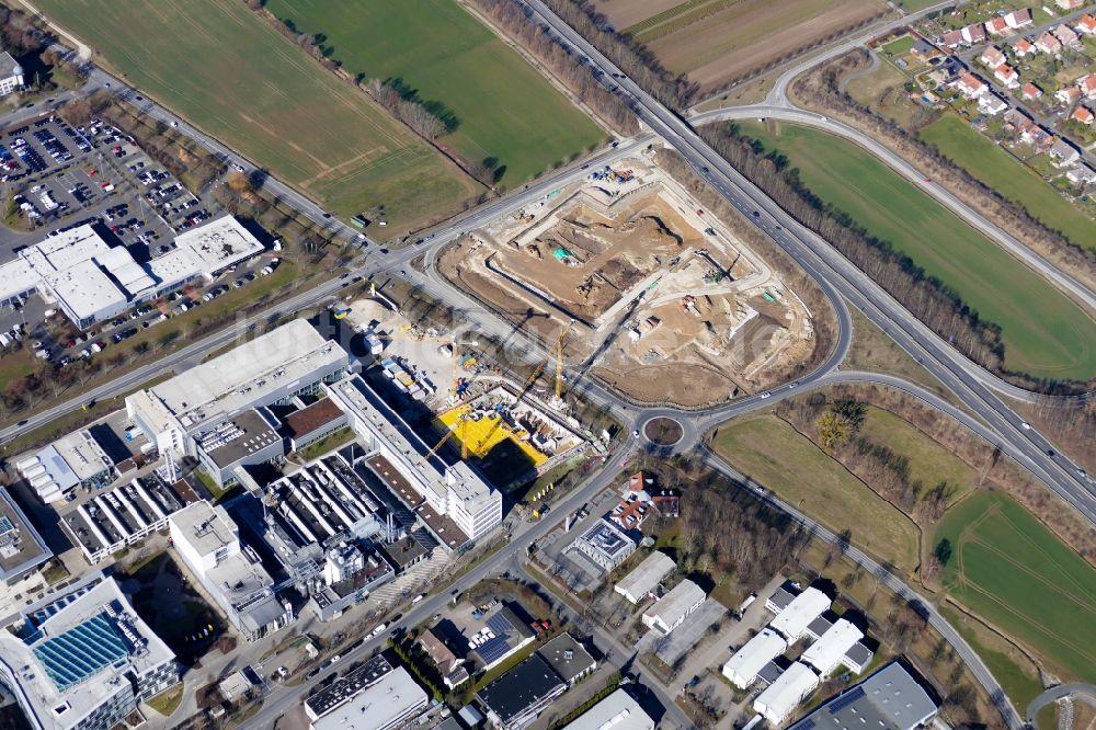 Göttingen aus der Vogelperspektive: Neubau eines Büro- und Geschäftshauses der Sartorius AG in Göttingen im Bundesland Niedersachsen, Deutschland