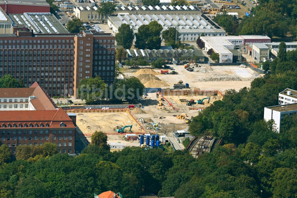 Luftaufnahme Berlin - Neubau eines Büro- und Geschäftshauses Siemensstadt Square in Berlin, Deutschland