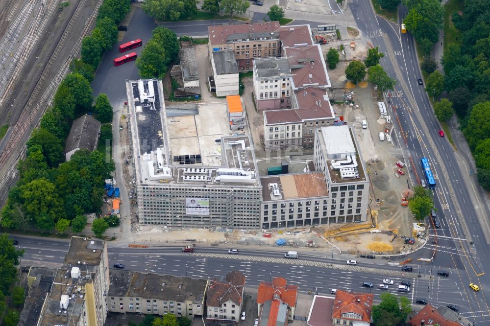 Luftbild Göttingen - Neubau eines Büro- und Geschäftshauses der Sparkasse Göttingen in Göttingen im Bundesland Niedersachsen, Deutschland