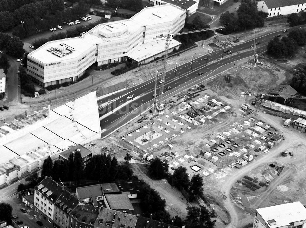 Düsseldorf aus der Vogelperspektive: Neubau eines Büro- und Geschäftshauses StepStone Deutschland, StepStone Continental Europe an der Völklinger Straße in Düsseldorf im Bundesland Nordrhein-Westfalen, Deutschland