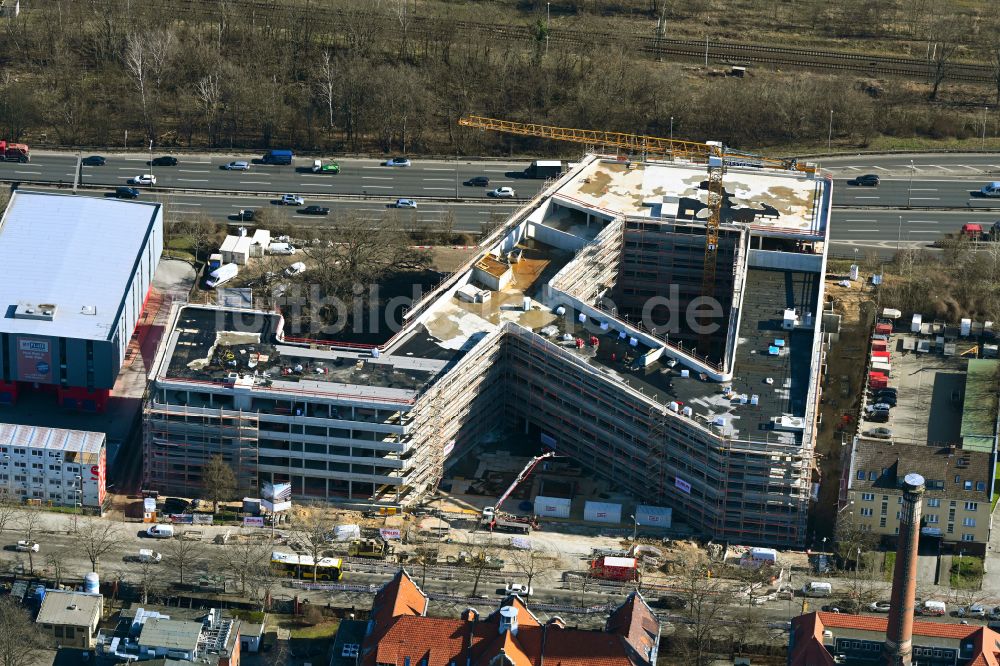 Luftaufnahme Berlin - Neubau eines Büro- und Geschäftshauses Westend Office in Berlin, Deutschland