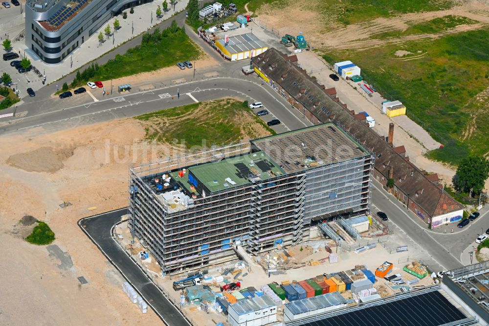 Heidelberg von oben - Neubau eines Büro- und Laborgebäude im Ortsteil Kirchheim in Heidelberg im Bundesland Baden-Württemberg, Deutschland