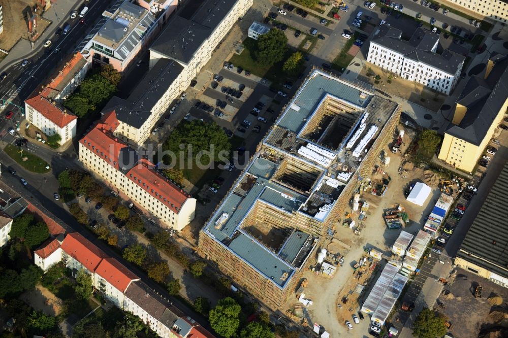 Luftaufnahme Potsdam - Neubau eines Bürokomplexes für die Landesregierung Brandenburg in Potsdam