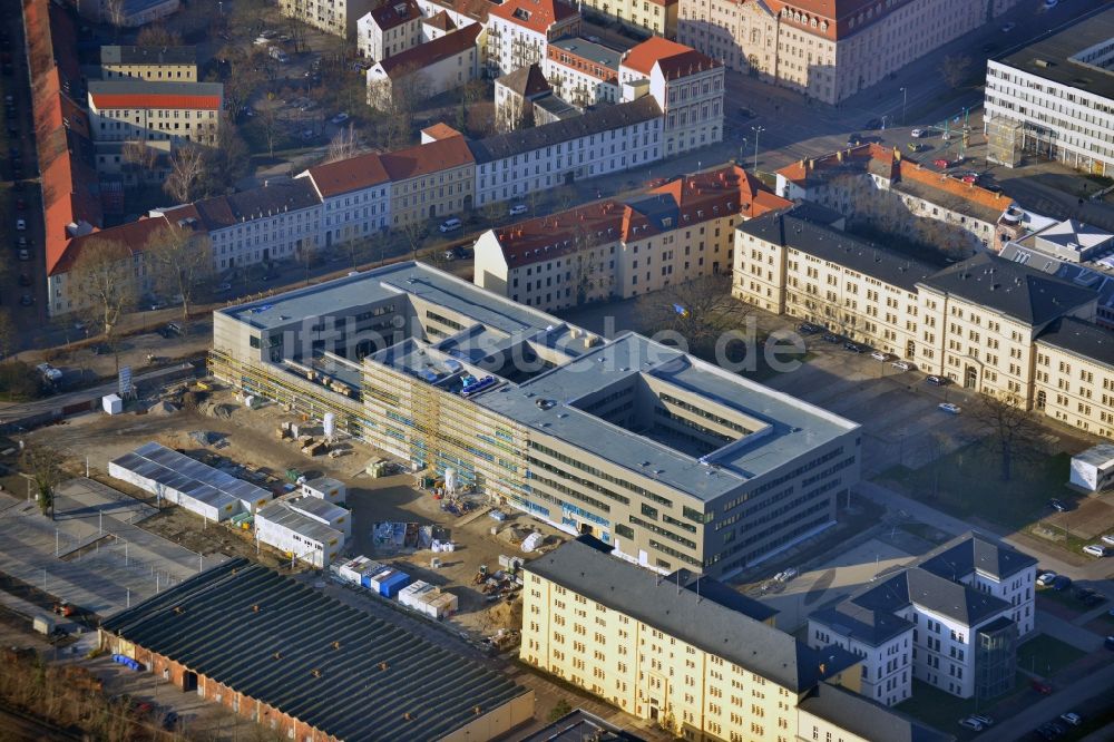 Luftbild Potsdam - Neubau eines Bürokomplexes für die Landesregierung Brandenburg in Potsdam