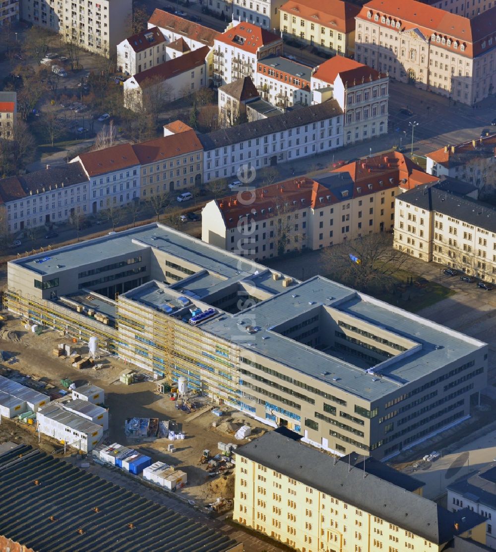 Luftaufnahme Potsdam - Neubau eines Bürokomplexes für die Landesregierung Brandenburg in Potsdam