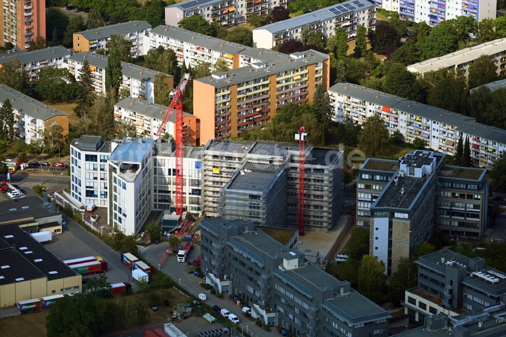 Berlin von oben  Neubau eines Büro und Geschäftshauses an der