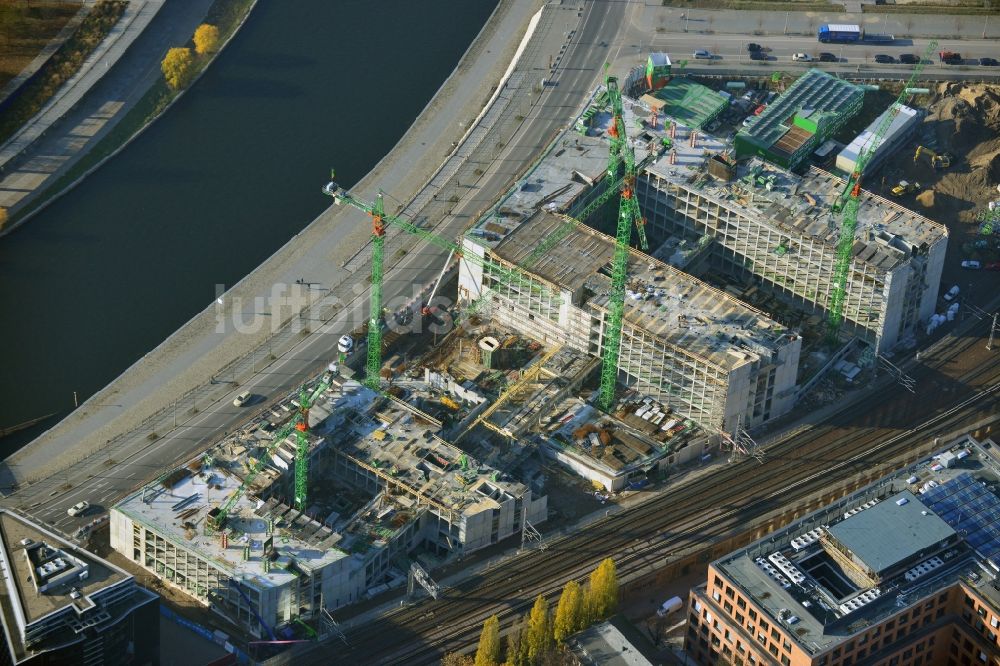 Berlin aus der Vogelperspektive: Neubau des Bundesministerium für Bildung und Forschung im Bezirk Mitte in Berlin