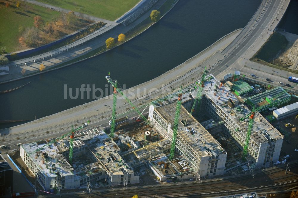 Luftaufnahme Berlin - Neubau des Bundesministerium für Bildung und Forschung im Bezirk Mitte in Berlin