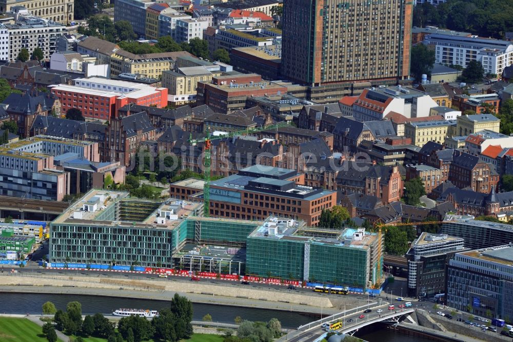 Luftaufnahme Berlin - Neubau des Bundesministerium für Bildung und Forschung im Bezirk Mitte in Berlin