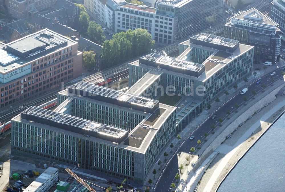 Luftaufnahme Berlin - Neubau des Bundesministerium für Bildung und Forschung im Bezirk Mitte in Berlin