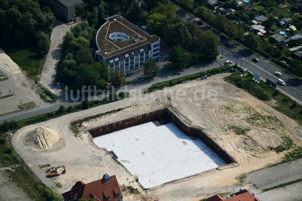 Luftbild Potsdam - Neubau des Bundespolizeipräsidium am Horstweg in Potsdam im Bundesland Brandenburg, Deutschland