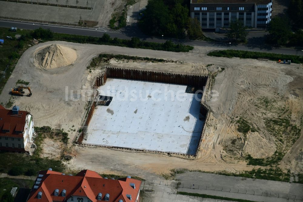 Luftbild Potsdam - Neubau des Bundespolizeipräsidium am Horstweg in Potsdam im Bundesland Brandenburg, Deutschland