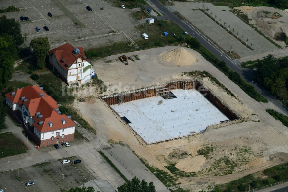 Luftbild Potsdam - Neubau des Bundespolizeipräsidium am Horstweg in Potsdam im Bundesland Brandenburg, Deutschland