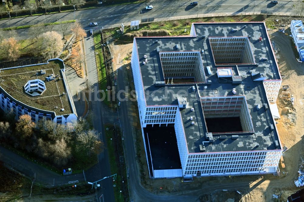 Luftaufnahme Potsdam - Neubau des Bundespolizeipräsidium am Horstweg in Potsdam im Bundesland Brandenburg, Deutschland