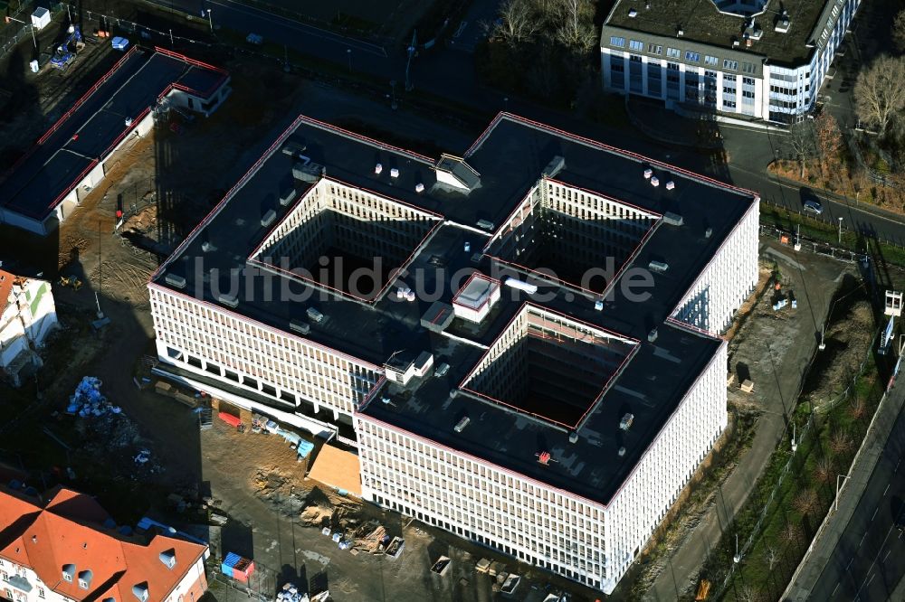 Luftbild Potsdam - Neubau des Bundespolizeipräsidium am Horstweg in Potsdam im Bundesland Brandenburg, Deutschland