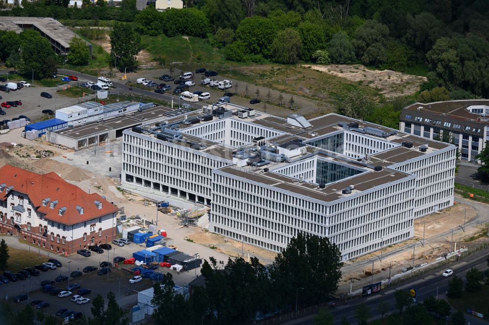 Luftaufnahme Potsdam - Neubau des Bundespolizeipräsidium am Horstweg in Potsdam im Bundesland Brandenburg, Deutschland