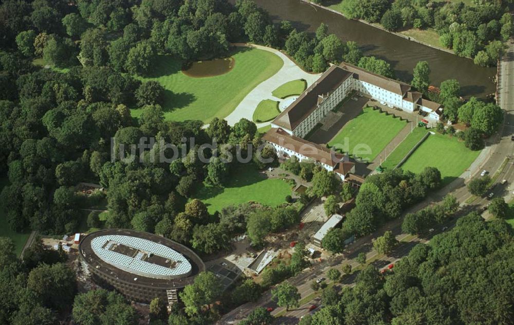 Luftaufnahme Berlin - Tiergarten - Neubau des Bundespräsidialamtes im Berliner Tiergarten