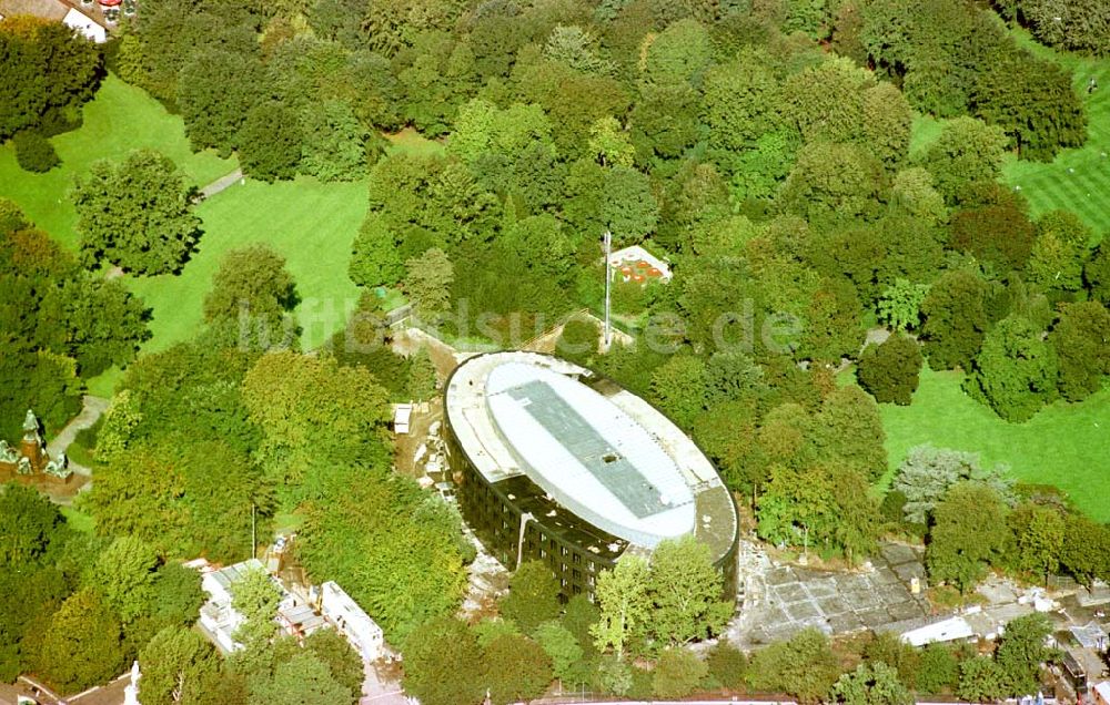 Luftbild Berlin-Tiergarten - Neubau des Bundespräsidialamtes im Tiergarten.