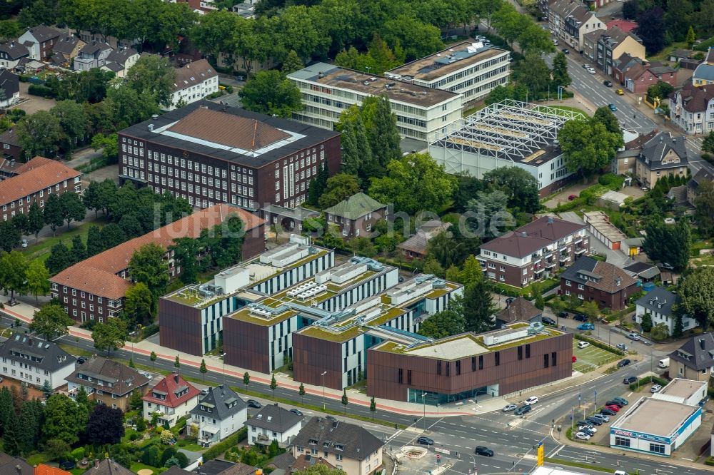 Luftbild Bottrop - Neubau des Campus der Fachhochschule - Hochschule Ruhr West in Bottrop im Bundesland Nordrhein-Westfalen