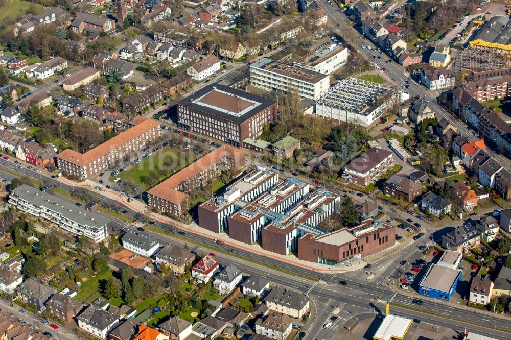 Luftbild Bottrop - Neubau des Campus der Fachhochschule - Hochschule Ruhr West in Bottrop im Bundesland Nordrhein-Westfalen