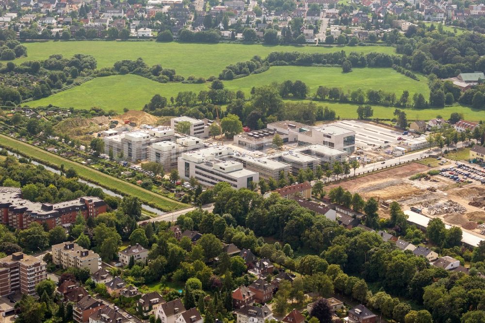 Luftbild Hamm - Neubau des Campus der Hochschule Hamm-Lippstadt in Hamm im Bundesland Nordrhein-Westfalen