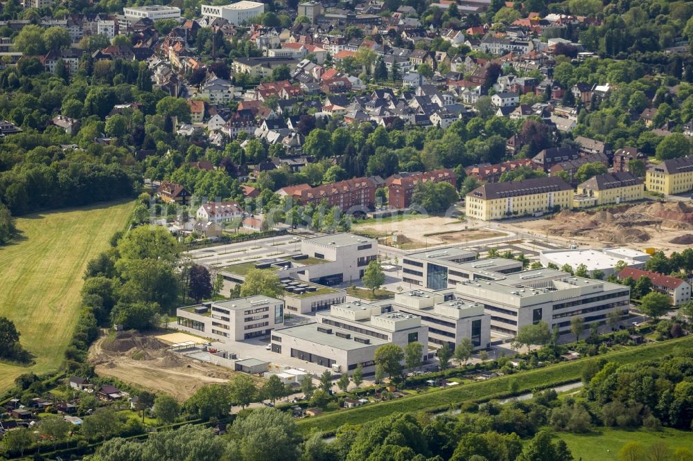 Hamm von oben - Neubau des Campus der Hochschule Hamm-Lippstadt in Hamm im Bundesland Nordrhein-Westfalen