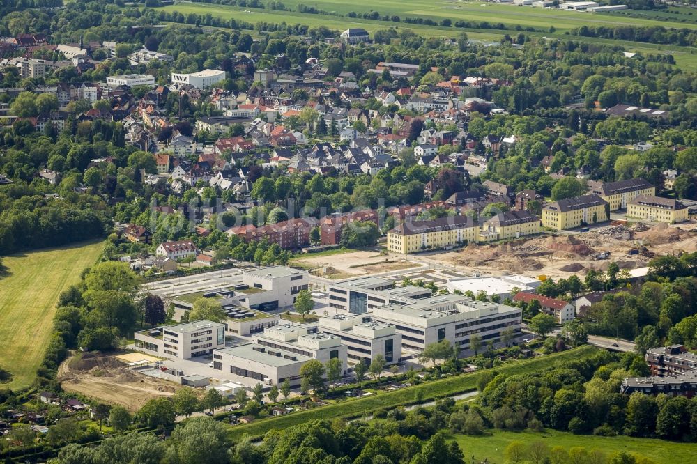 Hamm aus der Vogelperspektive: Neubau des Campus der Hochschule Hamm-Lippstadt in Hamm im Bundesland Nordrhein-Westfalen