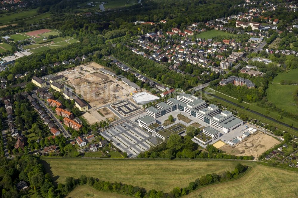 Luftbild Hamm - Neubau des Campus der Hochschule Hamm-Lippstadt in Hamm im Bundesland Nordrhein-Westfalen