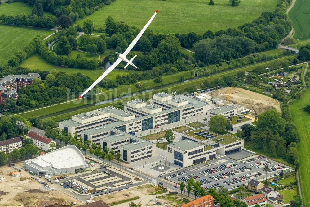 Hamm aus der Vogelperspektive: Neubau des Campus der Hochschule Hamm-Lippstadt in Hamm im Bundesland Nordrhein-Westfalen