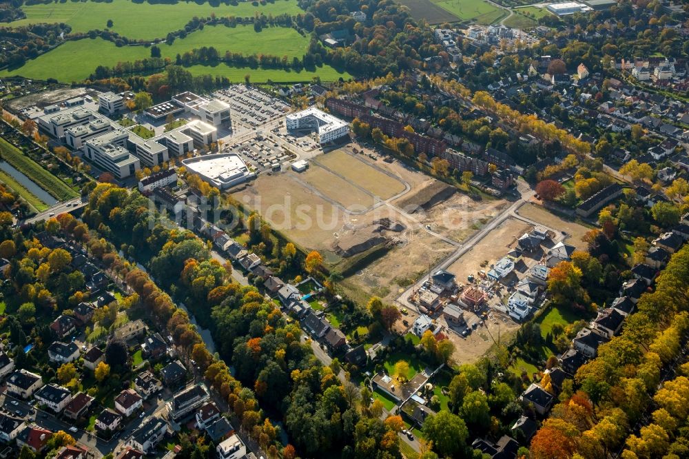 Hamm von oben - Neubau des Campus der Hochschule Hamm-Lippstadt in Hamm im Bundesland Nordrhein-Westfalen