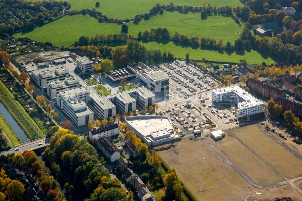 Hamm aus der Vogelperspektive: Neubau des Campus der Hochschule Hamm-Lippstadt in Hamm im Bundesland Nordrhein-Westfalen