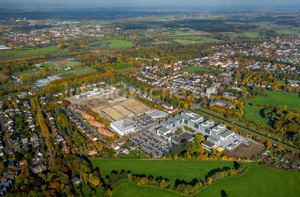 Hamm von oben - Neubau des Campus der Hochschule Hamm-Lippstadt in Hamm im Bundesland Nordrhein-Westfalen