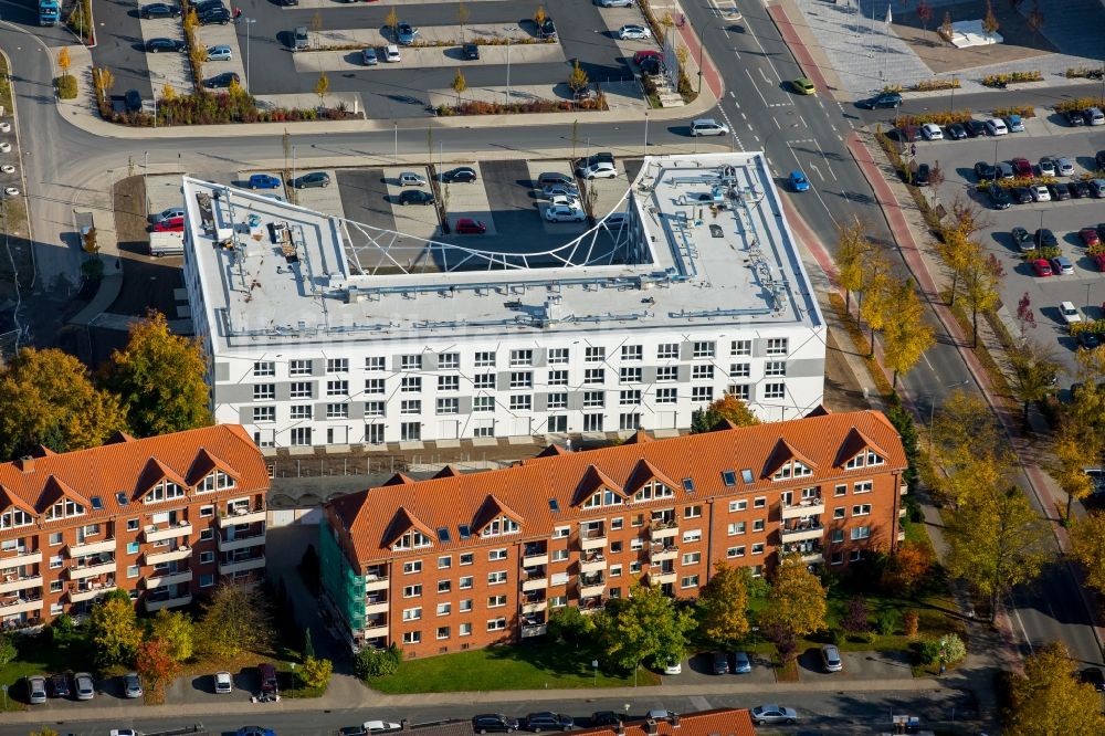 Hamm von oben - Neubau des Campus der Hochschule Hamm-Lippstadt in Hamm im Bundesland Nordrhein-Westfalen