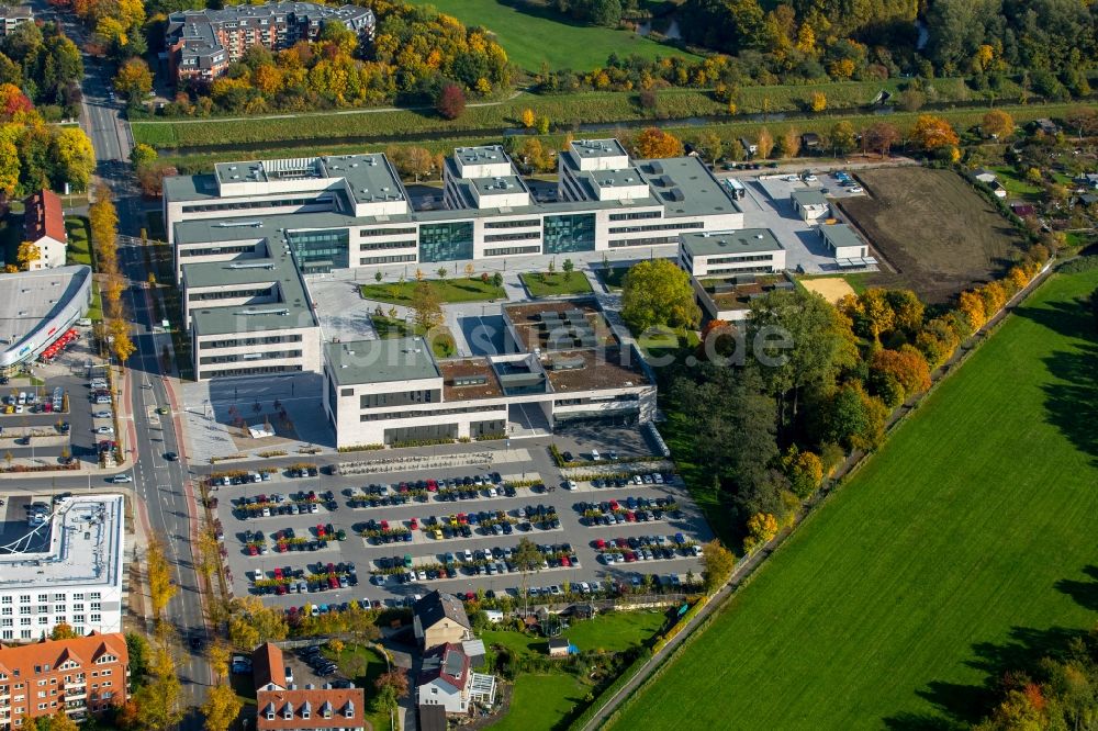 Luftbild Hamm - Neubau des Campus der Hochschule Hamm-Lippstadt in Hamm im Bundesland Nordrhein-Westfalen