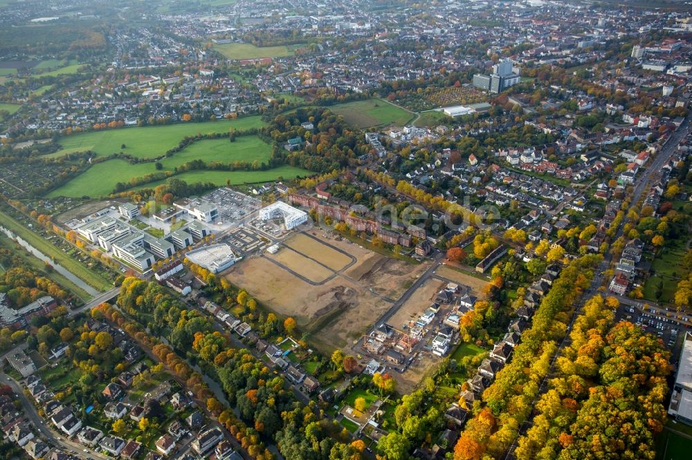 Hamm aus der Vogelperspektive: Neubau des Campus der Hochschule Hamm-Lippstadt in Hamm im Bundesland Nordrhein-Westfalen