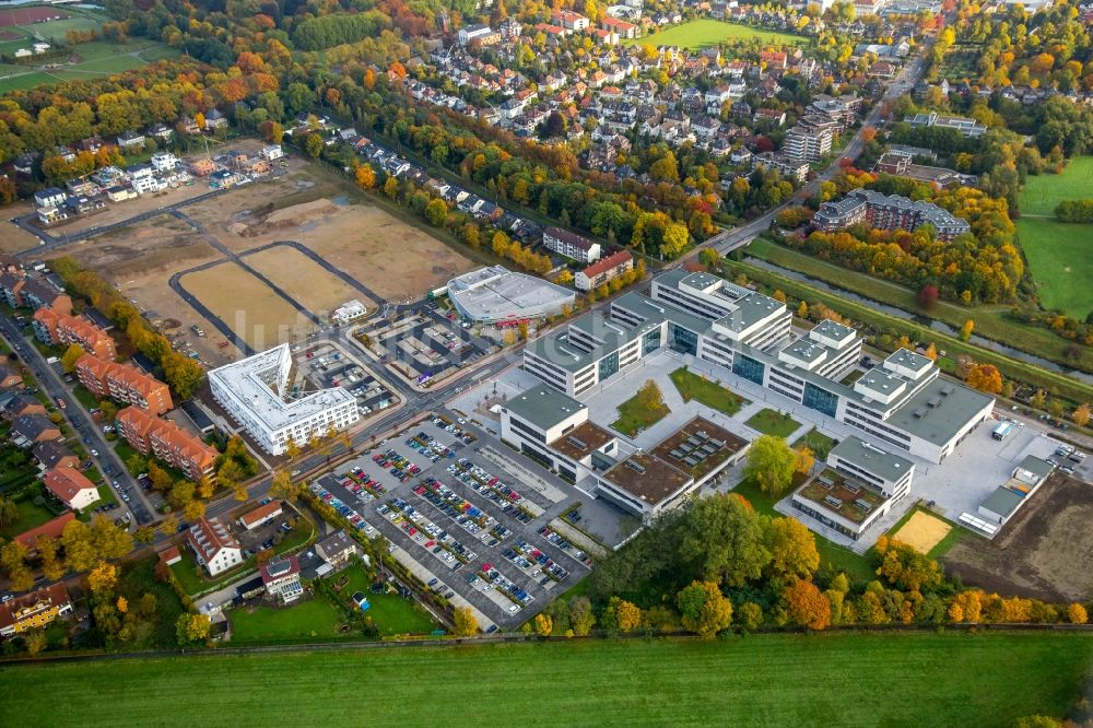 Hamm aus der Vogelperspektive: Neubau des Campus der Hochschule Hamm-Lippstadt in Hamm im Bundesland Nordrhein-Westfalen