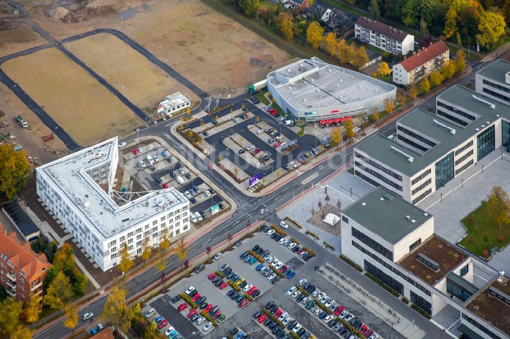 Hamm aus der Vogelperspektive: Neubau des Campus der Hochschule Hamm-Lippstadt in Hamm im Bundesland Nordrhein-Westfalen